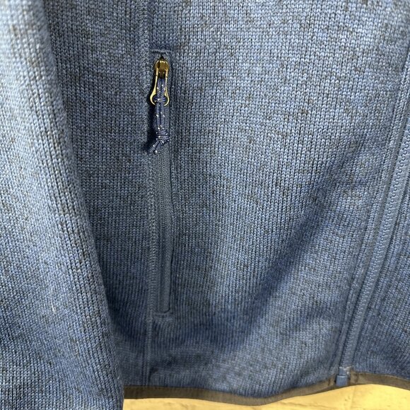 LL Bean Jacket Womens Small Blue Sweater Fleece Full Zip‎ Hiking Outdoor - Picture 4 of 6